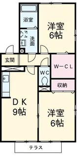 マ・メゾン五番館【1階】の間取り