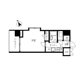 フェニックス芝アストラーレ【12階】の間取り