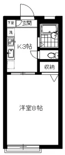 ヒルサイド伊達町【1階】の間取り