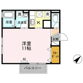リビングタウン塩冶 A棟【1階】の間取り