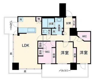 ライオンズタワー柏【8階】の間取り