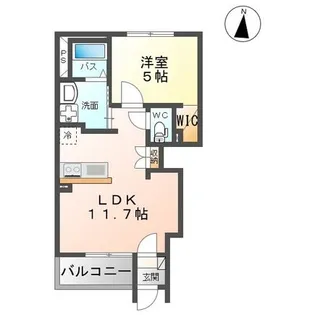 ボン・レーヴ【1階】の間取り