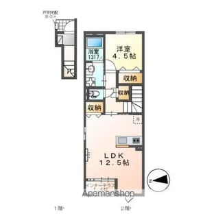 柏市高柳アパート(仮称)【2階】の間取り