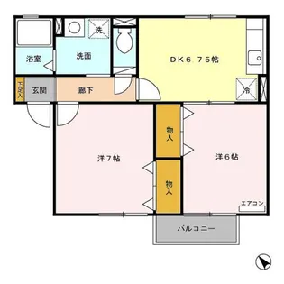 Casa Wakamatsu A【2階】の間取り