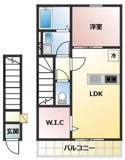 仮)J-テラス余戸南【2階】の間取り