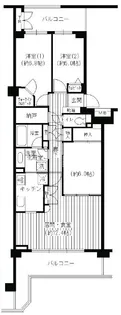 ガーデンポートIII番館【7階】の間取り