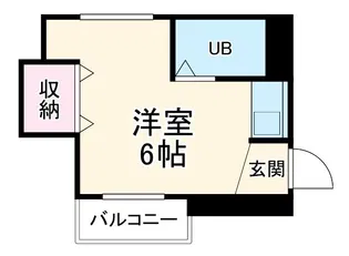 鶴田マンション【1階】の間取り