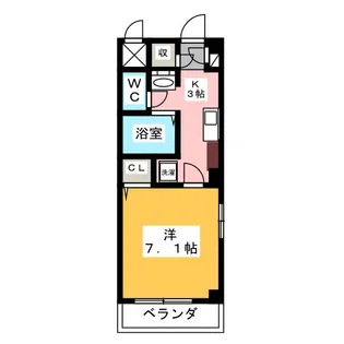 プランドル神宮【1階】の間取り