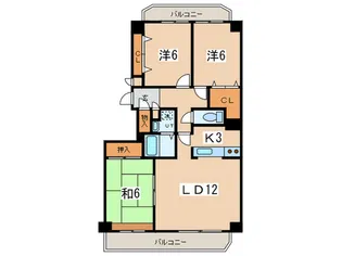 UCラポール【7階】の間取り