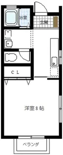 ふなおか二番館【2階】の間取り