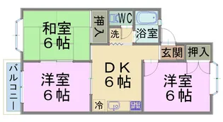 メゾン・ルミエール涌波No.3【1階】の間取り