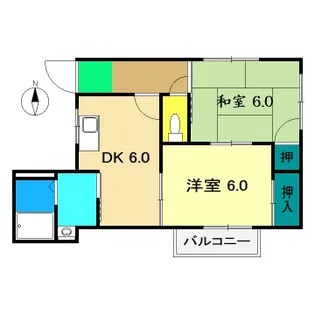 ブルーアイランド【2階】の間取り