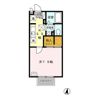 MAMAISON船岡東【1階】の間取り