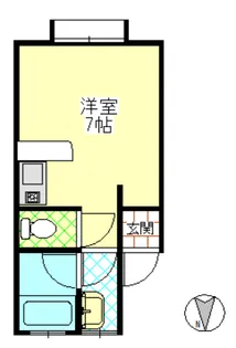ヒルトップハイツ【2階】の間取り