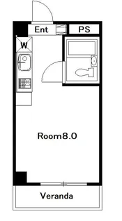 パーソンズ本原【5階】の間取り