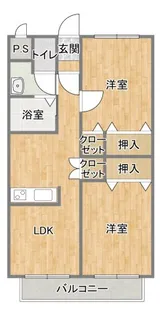 ヒーローマンション 禅【1階】の間取り