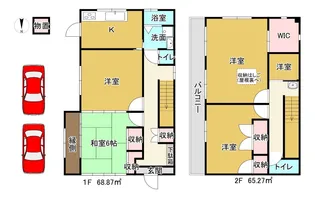岡山県岡山市北区津島本町【一戸建】の間取り