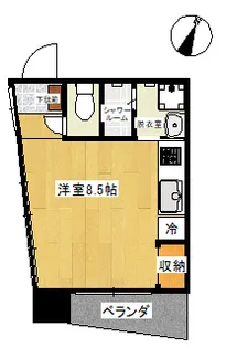 グランシャトー【4階】の間取り