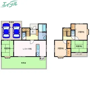 三重県名張市すずらん台西4番町【一戸建】の間取り