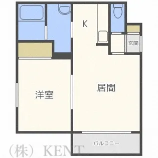 フィオーレ発寒II【3階】の間取り