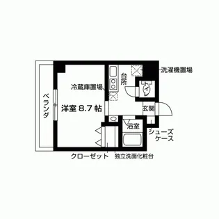 スクエアK2宝塚【1階】の間取り