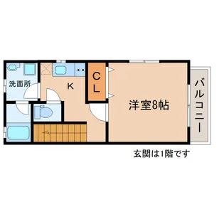 アスコット中野栄【2階】の間取り