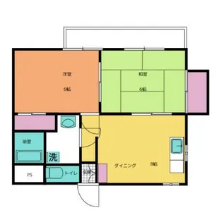 つるみサンクビル【2階】の間取り