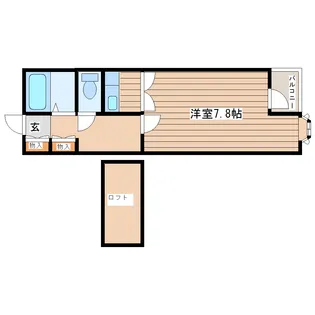 グランビュー歩坂【2階】の間取り