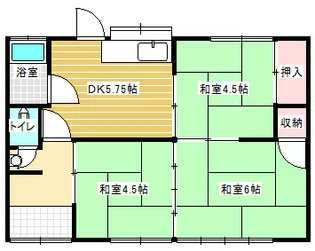 岡山県倉敷市連島町連島【一戸建】の間取り