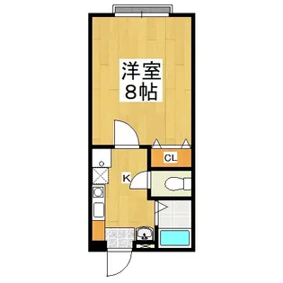 コーポ・ロマンス【2階】の間取り