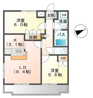 LONG HILLS(ロング ヒルズ)【1階】の間取り