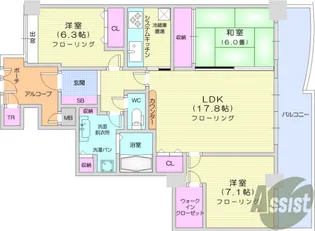 3LDKの間取り画像