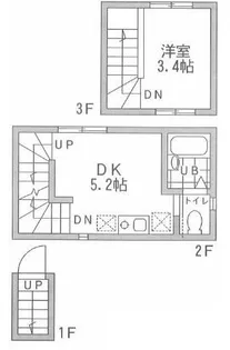 ヴィラ仲六郷【2階】の間取り
