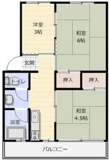 第2旭コーポ【1階】の間取り