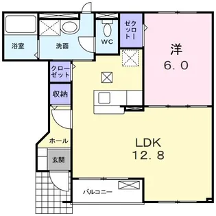 リル・ラフィユ【1階】の間取り
