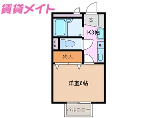 パーク・ワン【2階】の間取り