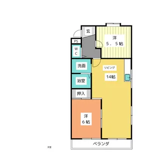 メゾン神の木【4階】の間取り