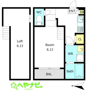 愛知県名古屋市中区伊勢山1【アパート】の間取り