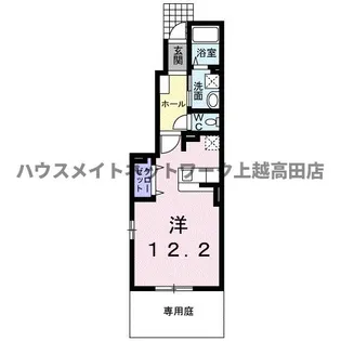 グランシャレー栄【1階】の間取り