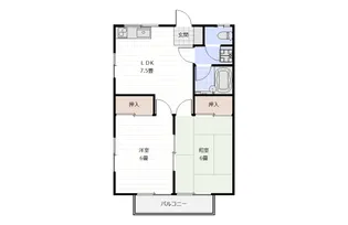 シティハイツコスモスA【2階】の間取り