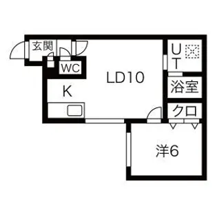 クラリス豊平III【3階】の間取り