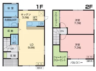 青森県八戸市石堂1【一戸建】の間取り