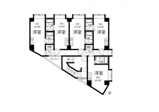 1Rの間取り画像