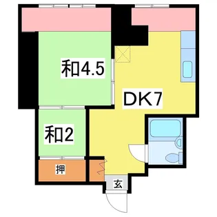 コーポ日野【1階】の間取り
