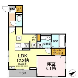 Plum tree garden Y【1階】の間取り