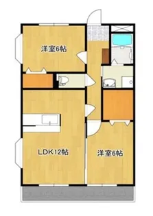メゾンヴェルデュール【1階】の間取り