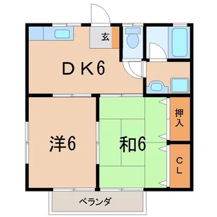 コーポオオタニ【2階】の間取り
