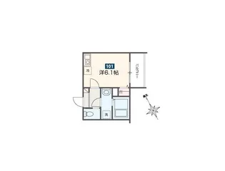 MELDIAかしわ台駅前【2階】の間取り