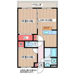 ファミールヴィラ深芝I【3階】の間取り