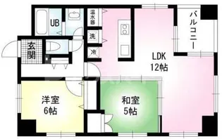 PRISM COURT 平井【5階】の間取り